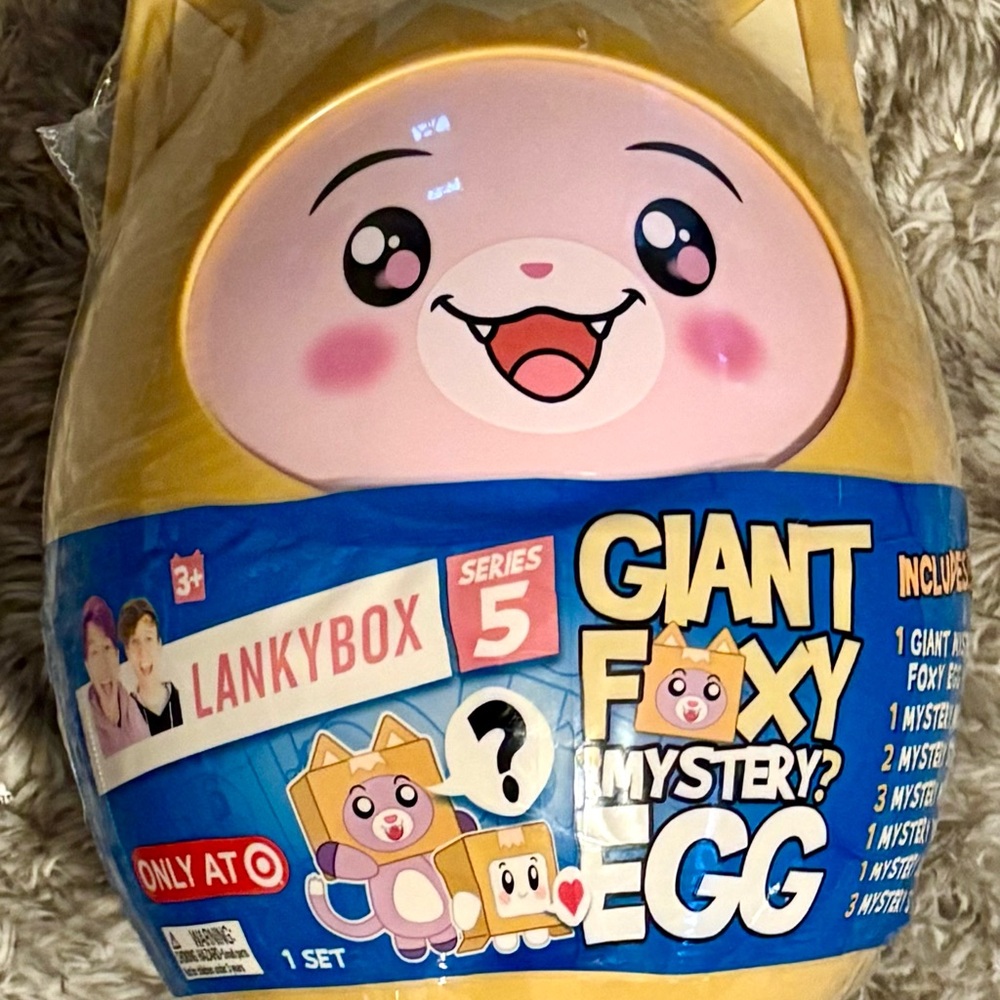 Lankybox Giant Foxy Mystery Egg, Series 5, Collector Toy, Ages 3+, Sealed